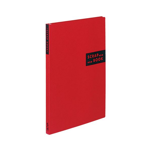 (まとめ) コクヨ スクラップブックS(スパイラルとじ・固定式) A4 中紙40枚 背幅20mm 赤 ラ-410R 1冊 【×30セット】 送料無料