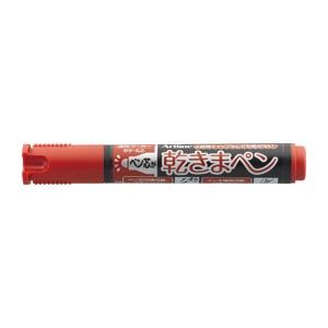 （まとめ） シヤチハタ 乾きまペン 丸芯 中字 1.5mm 赤 【×30セット】
