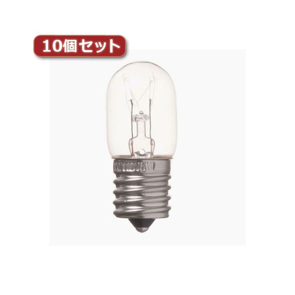 （まとめ）YAZAWA ナツメ球 T20 E17 5W クリア10個セット T201705CX10【×2セット】 送料無料 1