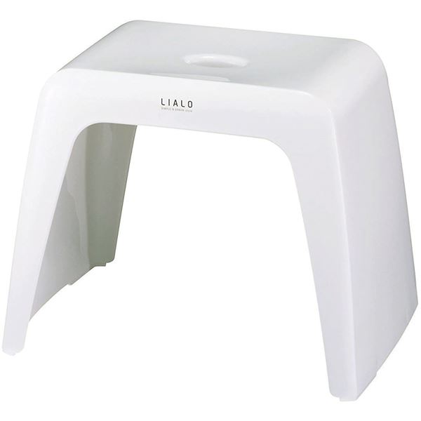 バスチェア 風呂椅子 座面高約30cm 約幅39.2cm ホワイト 通気性抜群 抗菌効果 LIALO リアロ 浴室 風呂 バスルーム 1
