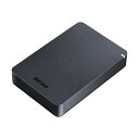 バッファロー MiniStation USB3.1（Gen1）対応 耐衝撃ポータブルHDD 4TB ブラック HD-PGF4.0U3-GBKA 1台 送料無料