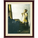 【フェルメールの代表作】謎多き画家 鮮やかな青色 ■ヨハネス・フェルメール（Johannes Vermeer）F6号 真珠のネックレスを持つ少女