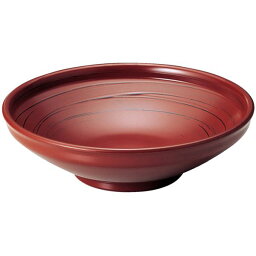 8.5寸 ふる里鉢/和食器 【うず根来 A】 直径265mm×78mm 日本製 〔和食 レストラン 店舗 お店〕【代引不可】 送料無料