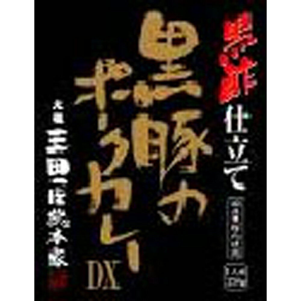 【ポイントUP】【まとめ】 三田屋総本家　黒酢仕立て黒豚のポークカレーDX（1食） (ケース入数：20,ロット：3)