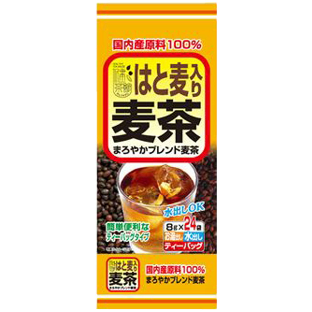 楽天MALTTO【ポイントUP】【まとめ】 健茶館　国内産はと麦入り麦茶24P （ケース入数：100）