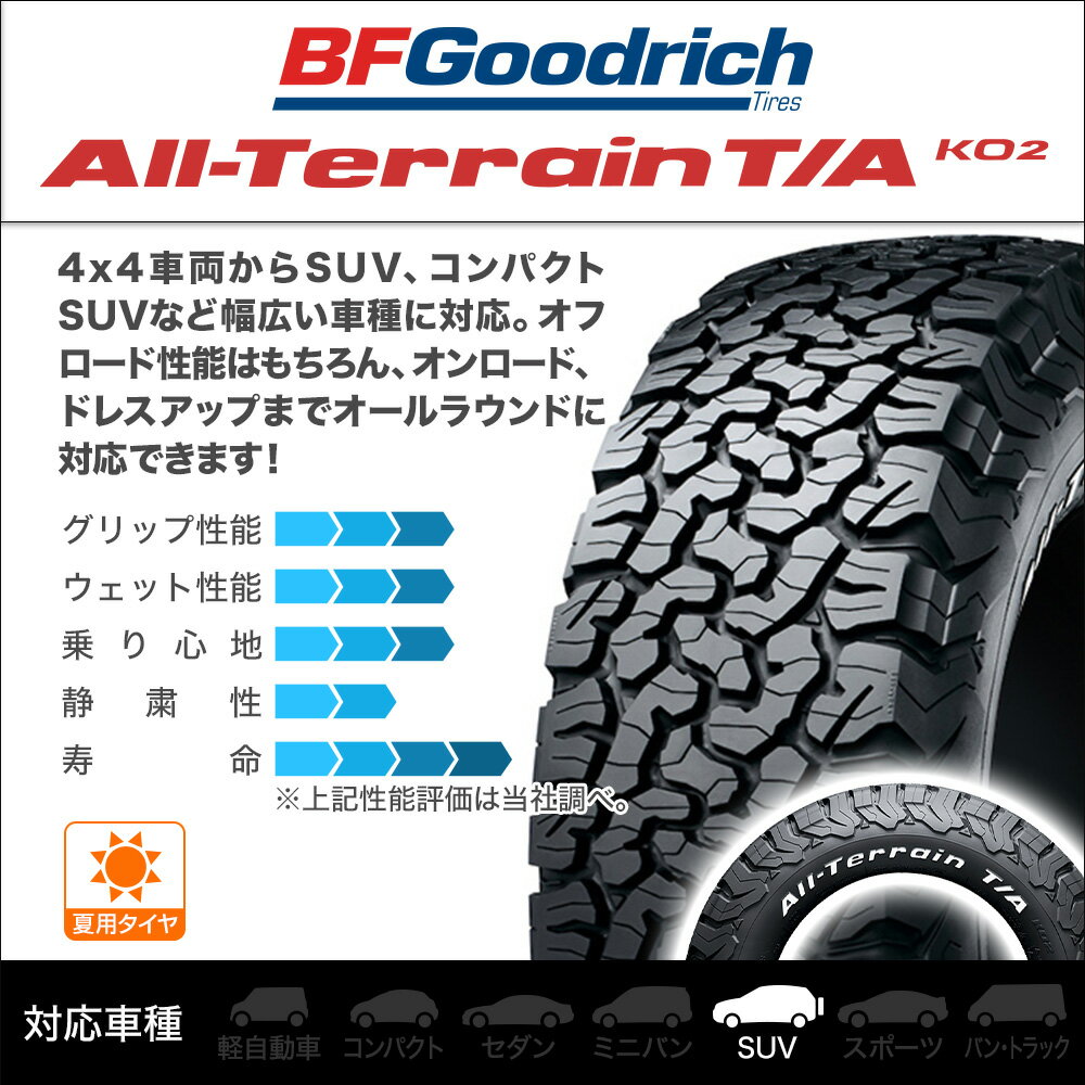 新品 サマータイヤ ホイール4本セットワーク エクストラップ 03HCブラックカットクリア16インチ 6.5Jグッドリッチ オールテレーン T/A KO2215/65R16 LT LRD 103/100S RBL(ブラックレター)