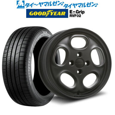 [5/20]割引クーポン配布新品 サマータイヤ ホイール4本セットMLJ ハイペリオン ダイアル15インチ 4.5Jグッドイヤー エフィシエント グリップ RVF02165/55R15