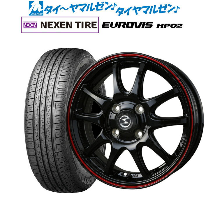 [5/9～15]割引クーポン配布新品 サマータイヤ ホイール4本セットBADX エスホールド S-5V15インチ 4.5JNEXEN ネクセン ロードストーン ユーロビズ HP02165/60R15