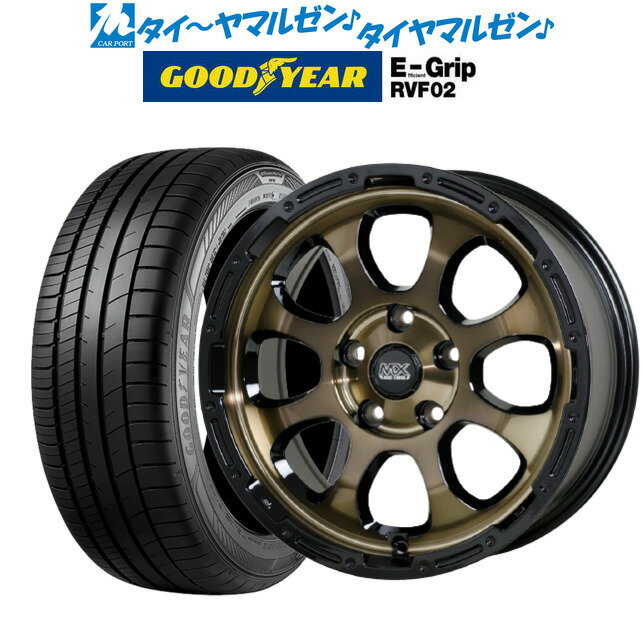 [6/1]P5倍+最大100%ポイントバック！★要エントリー新品 サマータイヤ ホイール4本セットホットスタッフ マッドクロス グレイス17インチ 7.0Jグッドイヤー エフィシエント グリップ RVF02215/45R17