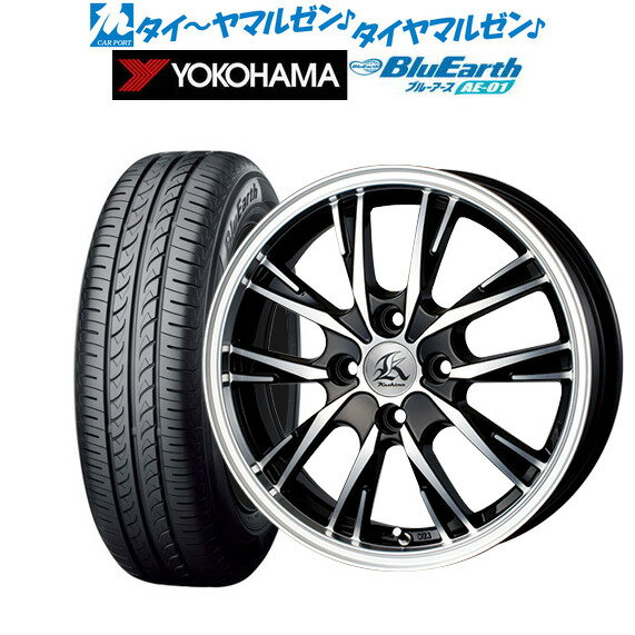 [5/18]ストアポイント3倍!!新品 サマータイヤ ホイール4本セットテクノピア カシーナ XV-515インチ 5.0Jヨコハマ BluEarth ブルーアース (AE-01)165/50R15