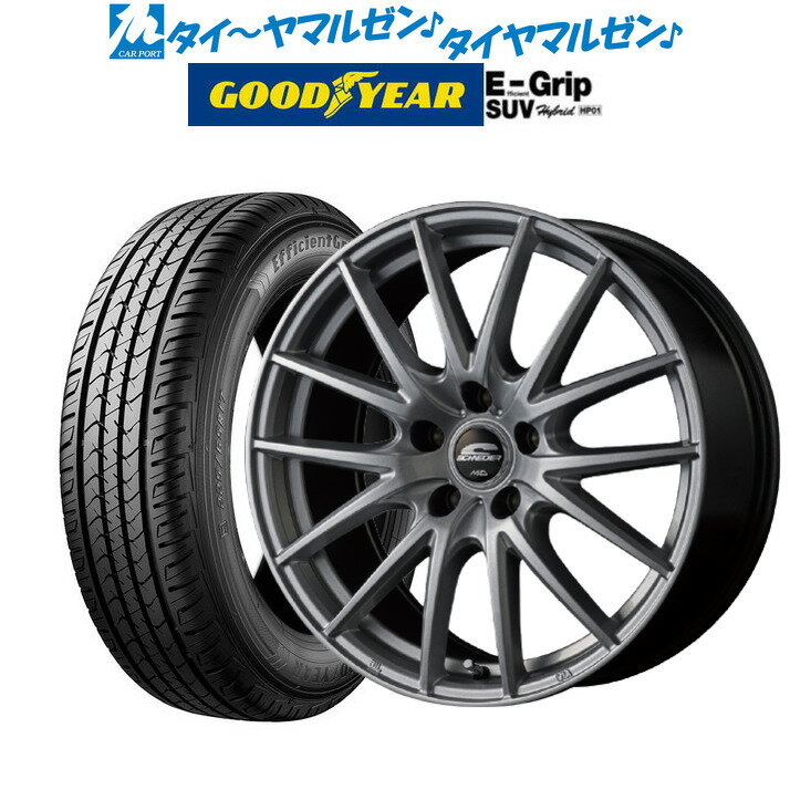 [8/19〜22]割引クーポン配布新品 サマータイヤ ホイール4本セットMID シュナイダー SQ27メタリックシルバー16インチ 6.5Jグッドイヤー エフィシエント グリップ SUV HP01215/70R16 100H