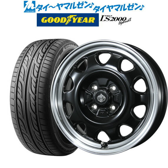 [5/9～15]割引クーポン配布新品 サマータイヤ ホイール4本セットトピー ランドフット SWZ15インチ 4.5Jグッドイヤー イーグル LS2000 ハイブリッド2(HB2)165/50R15