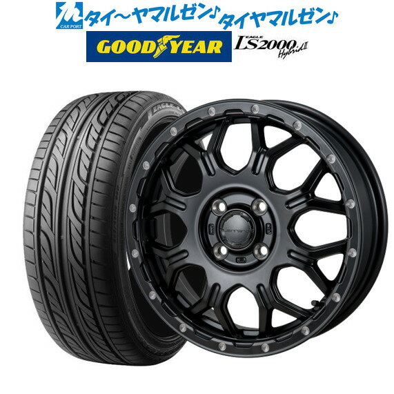 新品 サマータイヤ ホイール4本セットモンツァ ハイブロック ジェラード15インチ 5.5Jグッドイヤー イーグル LS2000 ハイブリッド2(HB2)185/55R15