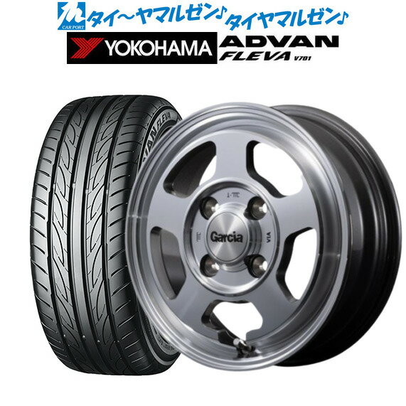 [5/9～15]割引クーポン配布新品 サマータイヤ ホイール4本セットMID ガルシア シカゴ515インチ 4.5Jヨコハマ ADVAN アドバン フレバ V701165/50R15