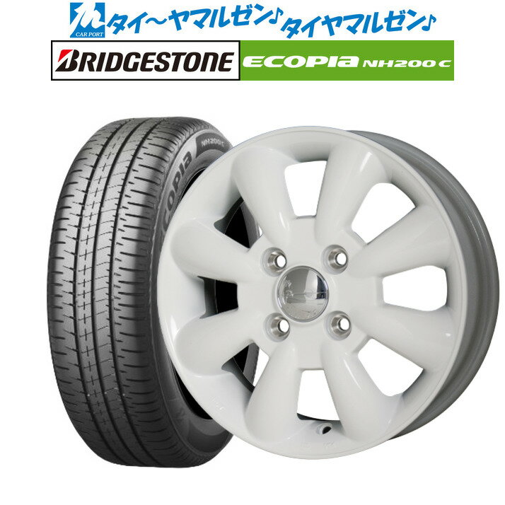 [5/23～26]割引クーポン配布新品 サマータイヤ ホイール4本セットホットスタッフ ララパーム KC-813インチ 4.0Jブリヂストン ECOPIA エコピア NH200C155/70R13