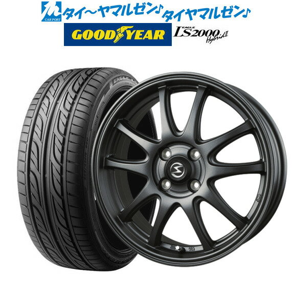 [5/18]ストアポイント3倍!!新品 サマータイヤ ホイール4本セットBADX エスホールド S-5V15インチ 4.5Jグッドイヤー イーグル LS2000 ハイブリッド2(HB2)165/55R15