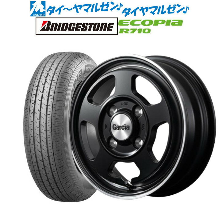 [5/9～15]割引クーポン配布新品 サマータイヤ ホイール4本セットMID ガルシア シカゴ512インチ 4.0Jブリヂストン ECOPIA エコピア R710145/80R12