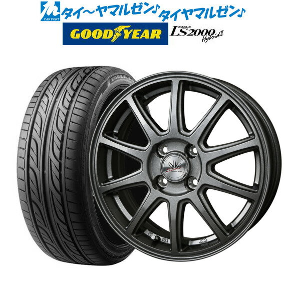 [5/9～15]割引クーポン配布新品 サマータイヤ ホイール4本セットBADX ロクサーニスポーツ SP1014インチ 4.5Jグッドイヤー イーグル LS2000 ハイブリッド2(HB2)155/55R14