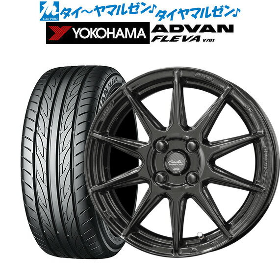 [5/20]割引クーポン配布新品 サマータイヤ ホイール4本セットKYOHO サーキュラー C10R15インチ 5.5Jヨコハマ ADVAN アドバン フレバ V701195/55R15