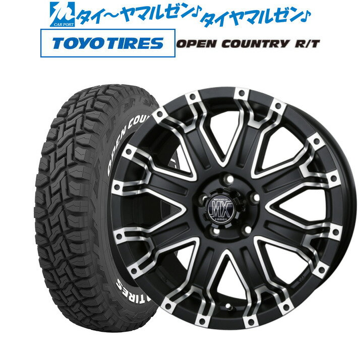 [5/23～26]割引クーポン配布新品 サマータイヤ ホイール4本セットBADX ロックケリー ROCK KELLY MX-II16インチ 7.0Jトーヨータイヤ オープンカントリー R/T 235/70R16