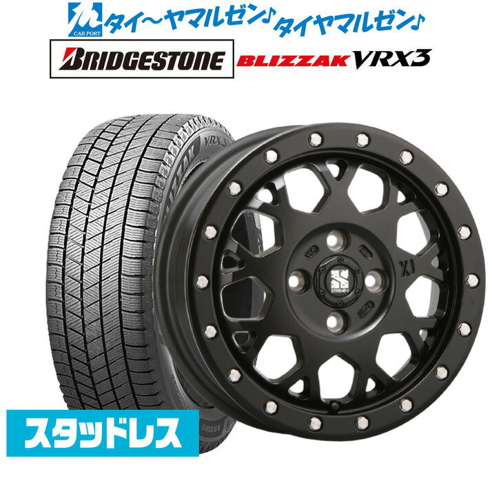 [5/18]ストアポイント3倍!!新品 スタッドレスタイヤ ホイール4本セットMLJ エクストリーム XJ0414インチ 4.5Jブリヂストン BLIZZAK ブリザック VRX3155/65R14