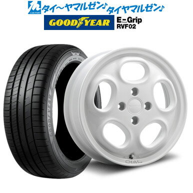 [5/20]割引クーポン配布新品 サマータイヤ ホイール4本セットMLJ ハイペリオン ダイアル15インチ 4.5Jグッドイヤー エフィシエント グリップ RVF02165/55R15