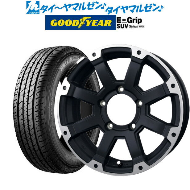 [5/23～26]割引クーポン配布新品 サマータイヤ ホイール4本セットBADX ロックケリー ROCK KELLY MX-I(ジムニー)16インチ 5.5Jグッドイヤー エフィシエント グリップ SUV HP01175/80R16