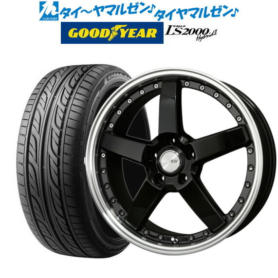 [5/20]割引クーポン配布新品 サマータイヤ ホイール4本セットBADX ロクサーニ グラスターファイブ18インチ 7.0Jグッドイヤー イーグル LS2000 ハイブリッド2(HB2)215/40R18