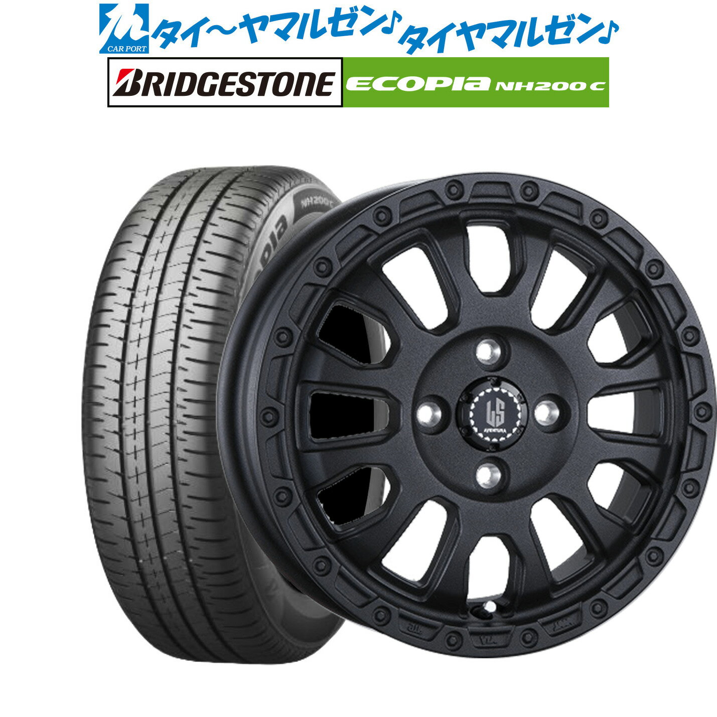 [5/18]ストアポイント3倍!!新品 サマータイヤ ホイール4本セット阿部商会 ラ・ストラーダ アヴェンチュラ15インチ 4.5Jブリヂストン ECOPIA エコピア NH200C165/55R15