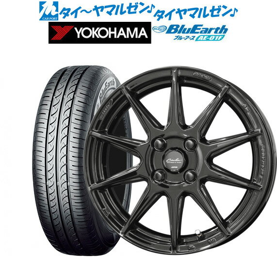 [5/20]割引クーポン配布新品 サマータイヤ ホイール4本セットKYOHO サーキュラー C10R15インチ 5.5Jヨコハマ BluEarth ブルーアース (AE-01F)185/60R15