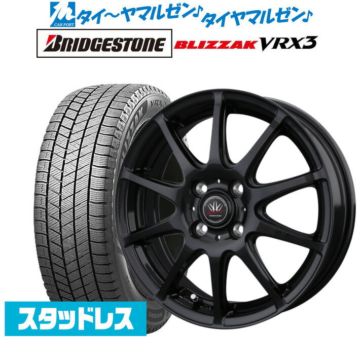 [5/18]ストアポイント3倍!!新品 スタッドレスタイヤ ホイール4本セットBADX ロクサーニスポーツ RS-1015インチ 6.0Jブリヂストン BLIZZAK ブリザック VRX3175/55R15