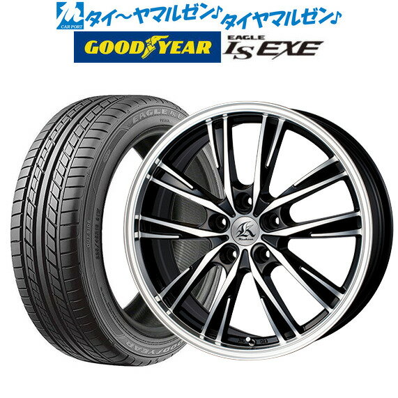 [5/20]割引クーポン配布新品 サマータイヤ ホイール4本セットテクノピア カシーナ XV-518インチ 7.5Jグッドイヤー イーグル LS EXE（エルエス エグゼ）215/45R18