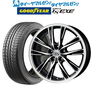 [5/1]P5倍+最大100%ポイントバック！★要エントリー新品 サマータイヤ ホイール4本セットテクノピア カシーナ XV-518インチ 7.5Jグッドイヤー イーグル LS EXE（エルエス エグゼ）215/45R18