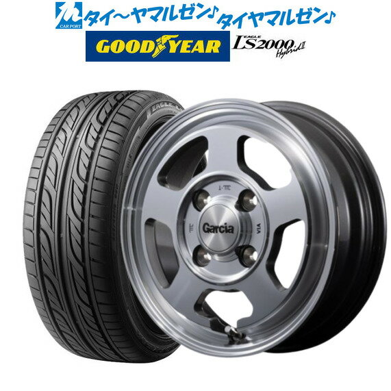 [6/4～10]割引クーポン配布新品 サマータイヤ ホイール4本セットMID ガルシア シカゴ514インチ 4.5Jグッドイヤー イーグル LS2000 ハイブリッド2(HB2)155/55R14