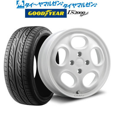 [5/20]割引クーポン配布新品 サマータイヤ ホイール4本セットMLJ ハイペリオン ダイアル15インチ 4.5Jグッドイヤー イーグル LS2000 ハイブリッド2(HB2)165/55R15