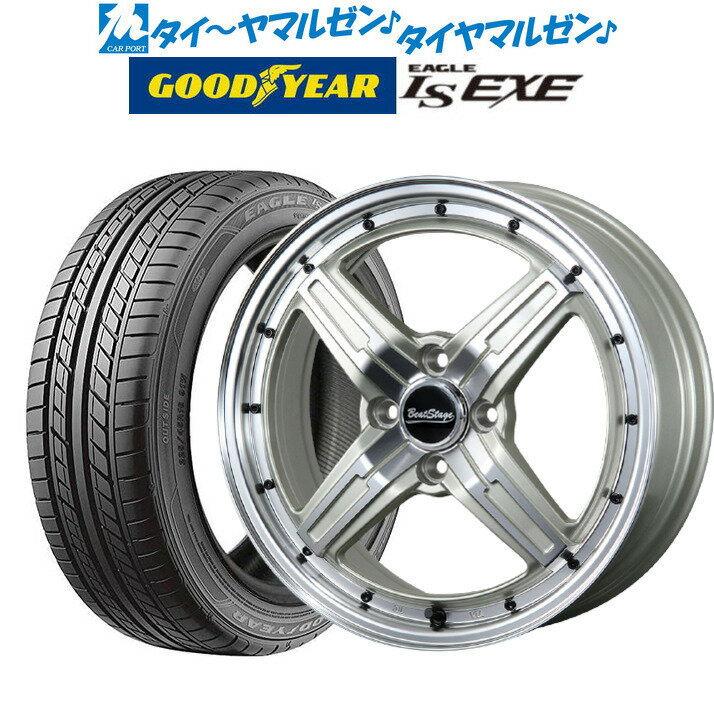 [5/9～15]割引クーポン配布新品 サマータイヤ ホイール4本セットニューレイトン ビートステージ FS-C16インチ 6.0Jグッドイヤー イーグル LS EXE（エルエス エグゼ）195/45R16