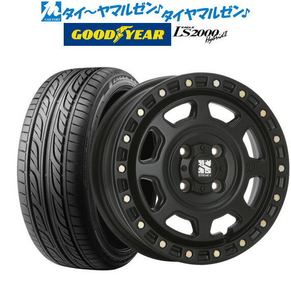 [6/1]P5倍+最大100%ポイントバック！★要エントリー新品 サマータイヤ ホイール4本セットMLJ エクストリーム XJ0714インチ 4.5Jグッドイヤー イーグル LS2000 ハイブリッド2(HB2)155/55R14