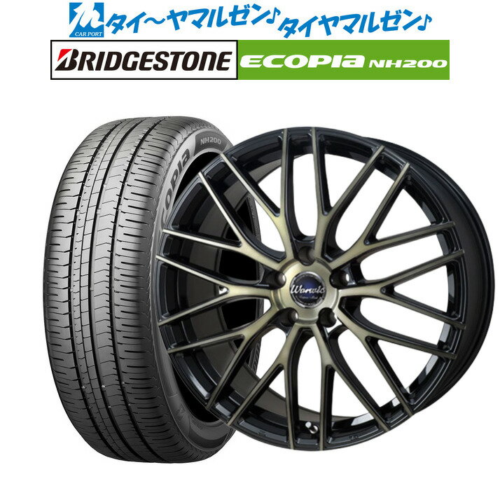 割引クーポン配布新品 サマータイヤ ホイール4本セットモンツァ ワーウィック エンプレスメッシュ18インチ 7.0Jブリヂストン ECOPIA エコピア NH200225/45R18