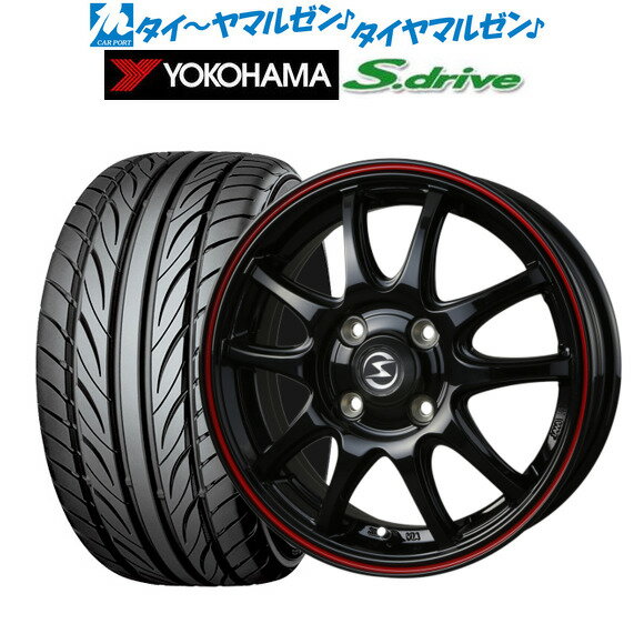 [5/9～15]割引クーポン配布新品 サマータイヤ ホイール4本セットBADX エスホールド S-5V16インチ 5.5Jヨコハマ DNA S.drive ドライブ (ES03/ES03N)165/40R16