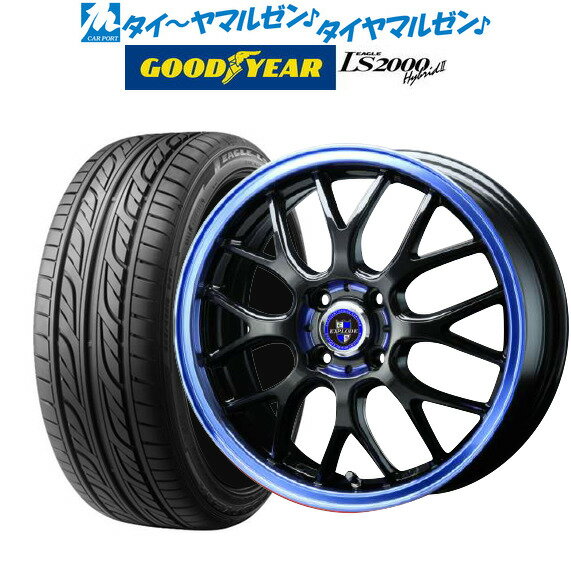 [5/20]割引クーポン配布新品 サマータイヤ ホイール4本セットビッグウェイ エクスプラウド RBM15インチ 5.0Jグッドイヤー イーグル LS2000 ハイブリッド2(HB2)165/50R15