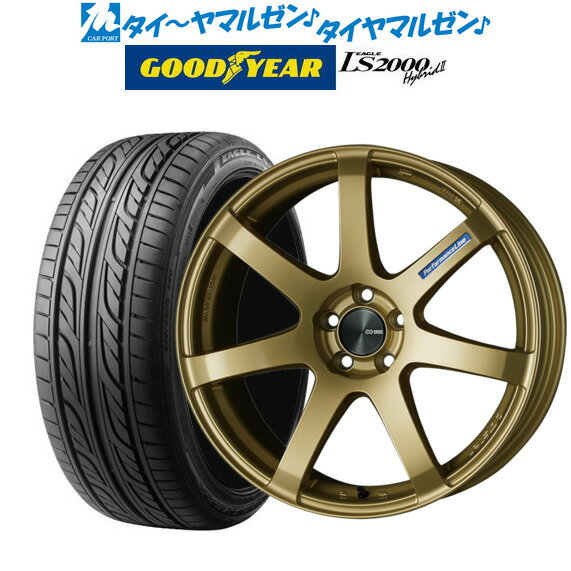 [5/18]ストアポイント3倍!!新品 サマータイヤ ホイール4本セットエンケイ PF0716インチ 5.0Jグッドイヤー イーグル LS2000 ハイブリッド2(HB2)165/45R16