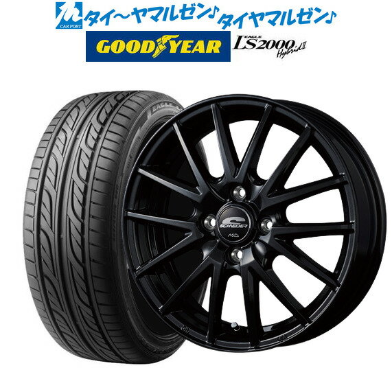 5/20 割引クーポン配布新品 サマータイヤ ホイール4本セットMID シュナイダー SQ2715インチ 4.5Jグッドイヤー イーグル LS2000 ハイブリッド2(HB2)165/55R15