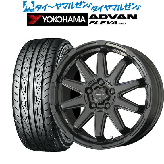 [5/20]割引クーポン配布新品 サマータイヤ ホイール4本セットKYOHO サーキュラー C10S17インチ 7.0Jヨコハマ ADVAN アドバン フレバ V701205/40R17