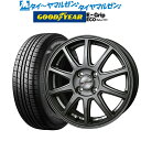 [4/20]割引クーポン配布新品 サマータイヤ ホイール4本セットBADX ロクサーニスポーツ SP1014インチ 4.5Jグッドイヤー エフィシエント グリップ エコ EG01155/65R14