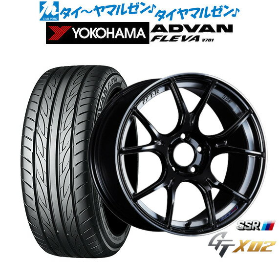 [5/18]ストアポイント3倍!!新品 サマータイヤ ホイール4本セットタナベ SSR GT X0217インチ 7.0Jヨコハマ ADVAN アドバン フレバ V701225/50R17