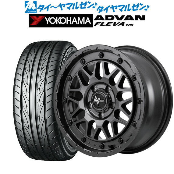 [5/18]ストアポイント3倍!!新品 サマータイヤ ホイール4本セットMID ナイトロパワー M29 スティンガー16インチ 7.0Jヨコハマ ADVAN アドバン フレバ V701205/55R16