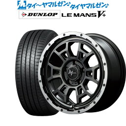 [4/24～26]割引クーポン配布新品 サマータイヤ ホイール4本セットMID ナイトロパワー H6 スラッグ17インチ 7.0Jダンロップ LEMANS ルマン V+ (ファイブプラス)215/45R17