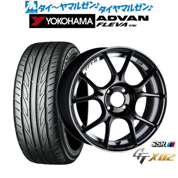 [SS期間]割引クーポン配布新品 サマータイヤ ホイール4本セットタナベ SSR GT X0217インチ 7.0Jヨコハマ ADVAN アドバン フレバ V701205/40R17