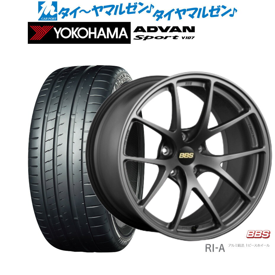 [SS期間]割引クーポン配布新品 サマータイヤ ホイール4本セットBBS JAPAN RI-A18インチ 8.5Jヨコハマ ADVAN アドバン Sport (V107)225/40R18