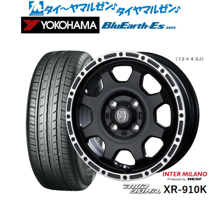 [6/22〜26]割引クーポン配布新品 サマータイヤ ホイール4本セットインターミラノ マッドバーン XR-910K15インチ 4.5Jヨコハマ BluEarth-ES ブルーアースイーエス ES32165/50R15